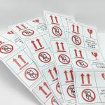 Buy cheap Permanent Warning Label Stickers Waterproof 60 X 50mm Fragile Packaging Labels from wholesalers