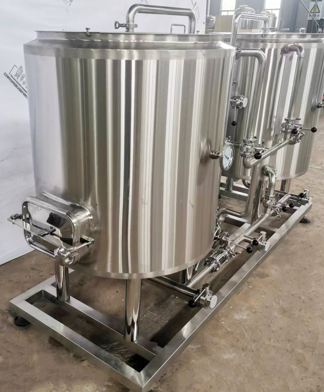 100lt 200lt Beer Brewing System with 2024 Mashing System 220V/110V Operation Training