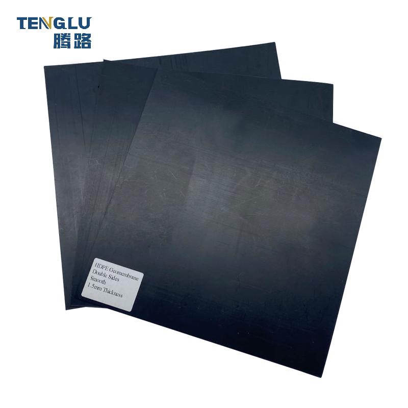 Waterproof Black Color 100% Virgin HDPE 1.0mm Geomembrane for Chemical Containment