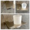 Buy cheap 0.46kg Bathroom Tumbler Holders Single Toothbrush Holder Satin Brushed from wholesalers