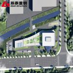 Good Stability Steel Shed Office High Rise Frame Metal Building