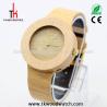 Buy cheap most nature bamboo wood watches with real cork band ,straps are eco-friendly material , cork leather wood watch from wholesalers