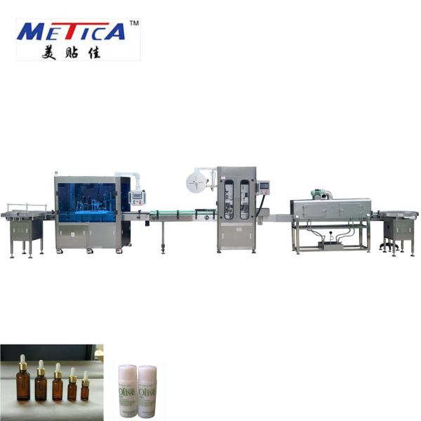 METICA CBD Oil Bottling And Labeling Machine 0.6-0.8Mpa Glass Bottle Filling