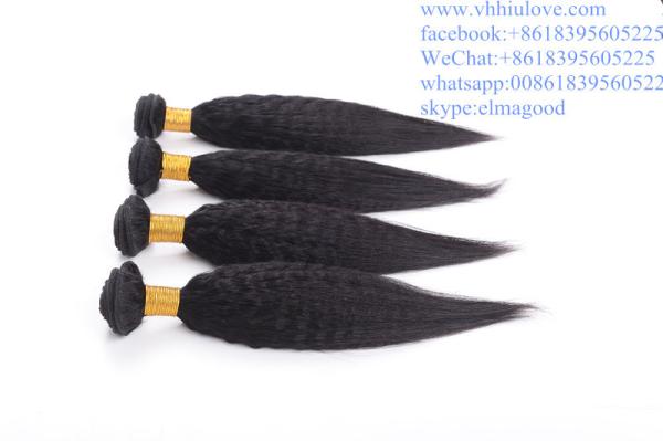 Quality factory price Hair Weaves For Black Women Brazilian 6a kinky straight hair weaving for sale