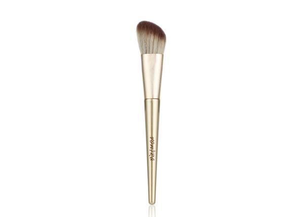 Buy cheap Vonira Beauty Studio Makeup Angled Blush Brush Contour Cheek Brush With Golden Aluminum Ferrule Birch Wooden Handle from wholesalers