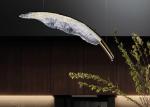 French modern minimalist luxury living room ceiling lamp high-end feather art