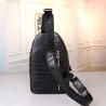 Buy cheap Fashion Designer Genuine Crocodile Belly Skin Casual Chest Bag For Men Messenger Bag Alligator Leather Cross Body Bag from wholesalers