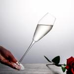 Luxury Crystal Wine Glasses Long Stemmed Lead Free Champagne Flute Glasses