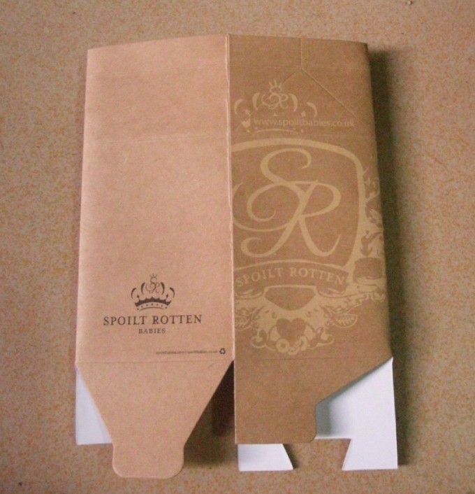 Custom design recycle eco-friendly kraft paper gift box with bottom lock
