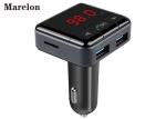 Car Mp3 Player Dual USB Charger Supported TF Card And Built - In MIC