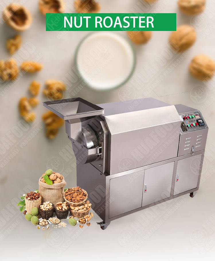 Best Sale Cocoa Bean Chickpea Macadamia Nut Roasting Machine Peanut Almond Cashew Nuts Roaster Machine