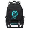 Buy cheap Wholesale custom fluorescent logo boys waterproof bookbag durable luminous student school bags backpack for men from wholesalers