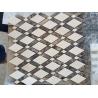 Buy cheap Carrara White Bathroom Marble Mosaic Tile Chevron Pattern SGS Standard from wholesalers