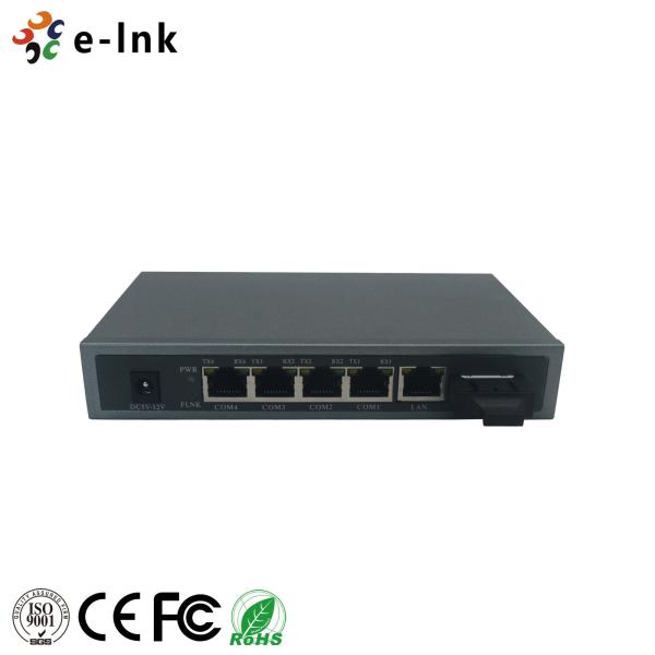 Quality RS232 Serial To Fiber / Ethernet Converter Serial Server for sale
