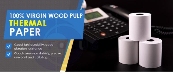 Buy cheap China Manufacturer 100% Virgin Wood Pulp A Grade GOOD Whiteness Thermal Paper JUMBO Roll For Cash register roll from wholesalers
