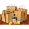 Buy cheap Custom printed kraft paper bags food grade with window bread packaging paper bags,Custom kraft breakfast pastry packagin from wholesalers