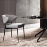 Buy cheap Elegant iron metal armless fabric dining chair for Home Restaurant Hotel from wholesalers