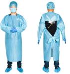 Blue 2/5/10PCS Disposable Protective Clothing, Medical Isolation Gowns, Blue
