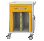 Powder Coated Medical Record Cabinet Furniture Stainless Steel Material