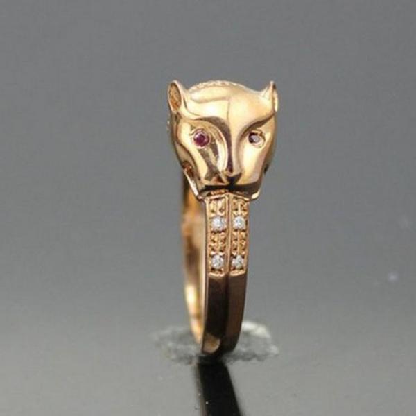 Buy cheap Designer Jewelry Animal Styles 18K Rose Gold Plated 925 Silver Ring (R222) from wholesalers