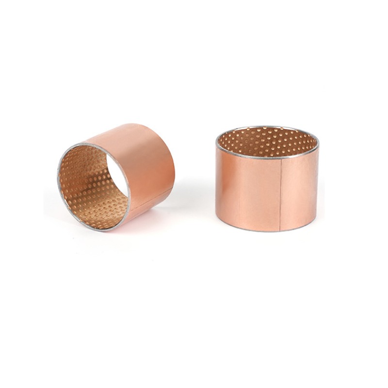 Multi Lubrication Friction Type Bearing In Rolled Bronze Material CuSn8 Bronze For Hydraulics