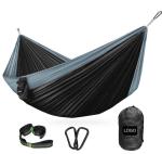 Blue 70D Nylon Taffete 300x180CM Portable Camping Hammock Outdoor Lightweight