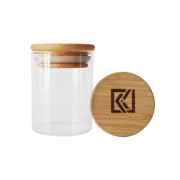 Buy cheap 2oz 3oz Wood Lid Borosilicate Glass Jar For Weed Dry Products from wholesalers