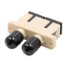 Buy cheap SC Female to ST Female Multimode Duplex Plastic Fiber Optic Adapter – Beige from wholesalers