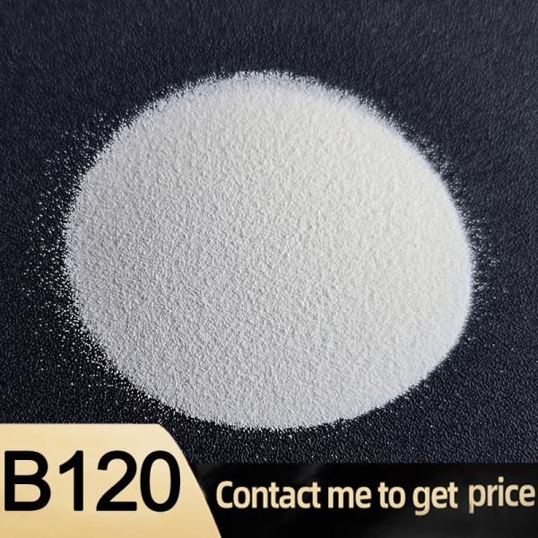 Buy cheap Ceramic beads blasting media for metal surface finishing B120 size 63-125 μm from wholesalers