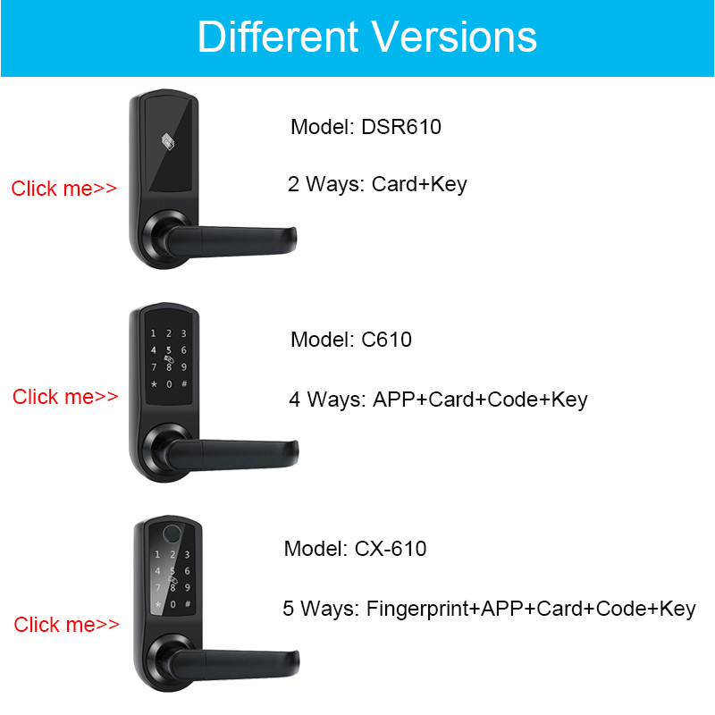 Electronic Keypad Deadbolt Door Lock 48mm Thickness 0.1S Keyless