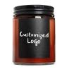 Buy cheap 2oz 9 Oz 32oz Round Amber Jar Candles In Bulk Customizable from wholesalers