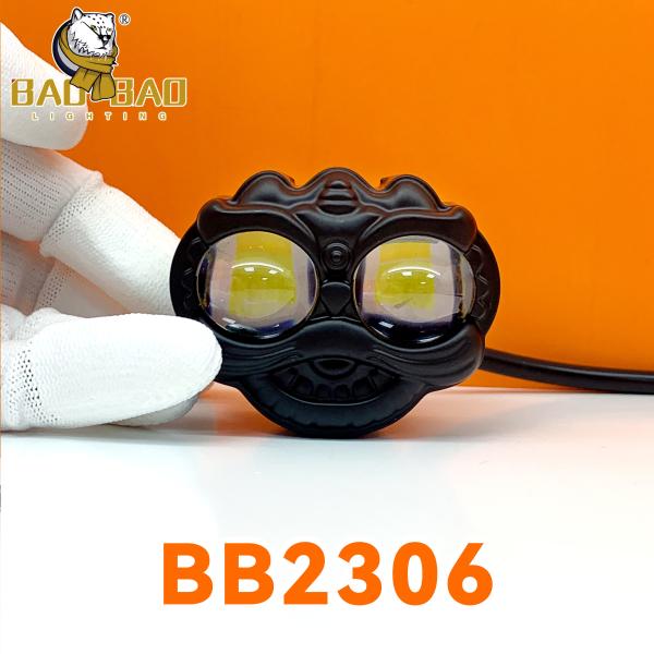 Buy cheap Devil Eyes White Yellow Dual Color Meal Motorcycle LED Light Headlight Bulb from wholesalers