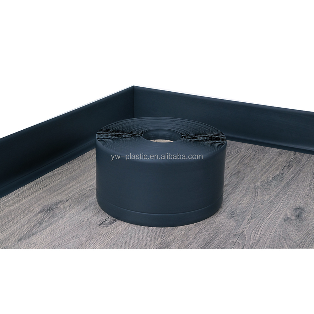 Supply White PVC Self Adhesive RUBBER Skirting 70 20mm with Lead Time Mass Production