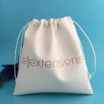 Pu Leather Screen Printing satin Drawstring Bags