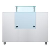 Buy cheap Hair Beauty Salon Reception Desk Furniture With Two Open Cabinet , Modern Style product