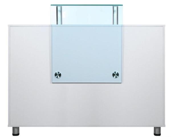 Buy cheap Hair Beauty Salon Reception Desk Furniture With Two Open Cabinet , Modern Style from wholesalers