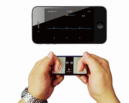 Telemedicine Wireless Heart Monitor ECG Recorder with Analysis Software APP