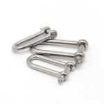 Galvanized Stainless Steel Key Pin Shackle 0.5mm-50mm D Shackle For Keys
