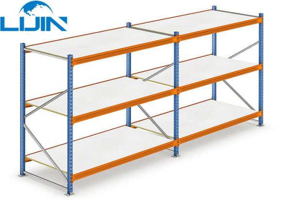 Buy cheap Warehouse Commercial Shelving System , Butterfly Hole Steel Storage Shelves from wholesalers