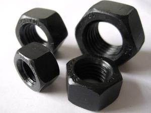 Wholesale High Strength Galvanized Hex Nut Black Iron Oxide Surface Larger Fastening Force from china suppliers