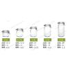 Buy cheap empty food storage glass airtight jar with glass lid and metal cilp from wholesalers