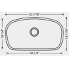 Buy cheap 304 SS Single Bowl Kitchen Sink Top Mount , 16 Gauge Kitchen Wash Basin Sink from wholesalers