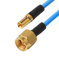 Buy cheap RF connector Low PIM Coaxial Cable Assemblies Flexible TFT-5G-402 Double Shielded With Blue FEP Jacket product