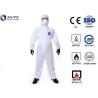 Buy cheap 3XL White PE Laminated Fabric With SMS Non-Woven Chemical Resistant Coveralls from wholesalers