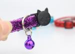 Adjustable Buckle Soft Velvet Nylon Cat Collar For Small Puppy Pet Dog
