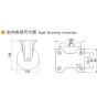 Buy cheap EDL‌ Medium Duty 4inch Caster TPE Plate by Rigid , Swivel and Brake Type 200kg from wholesalers