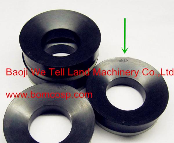 Buy cheap BOMCO Triplex mud pump piston rubber Dia 150 160 170 180 HNBR material from Baojie city from wholesalers