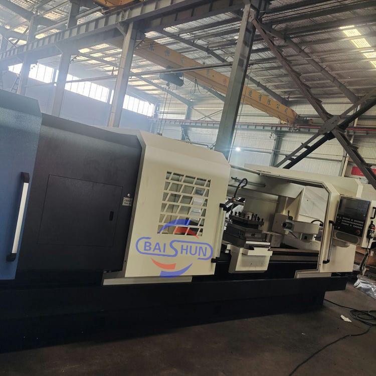 QK1327 Large Spindle Bore Horizontal Cnc Automatic Feed Pipe Threading Oil Country Lathe