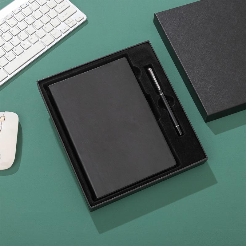 Corporate Gift Set Thermal Binding Notebook with 100 Inner Sheets and Customized Logo