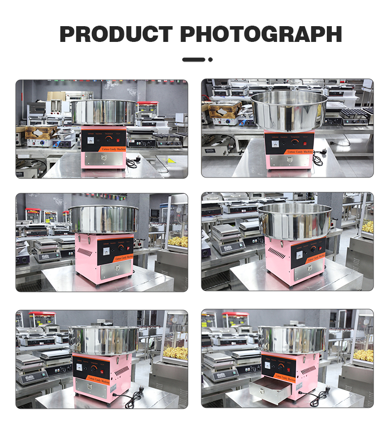 Electric Heating Cotton Candy Machine Stainless Steel Output Product Name for Parties